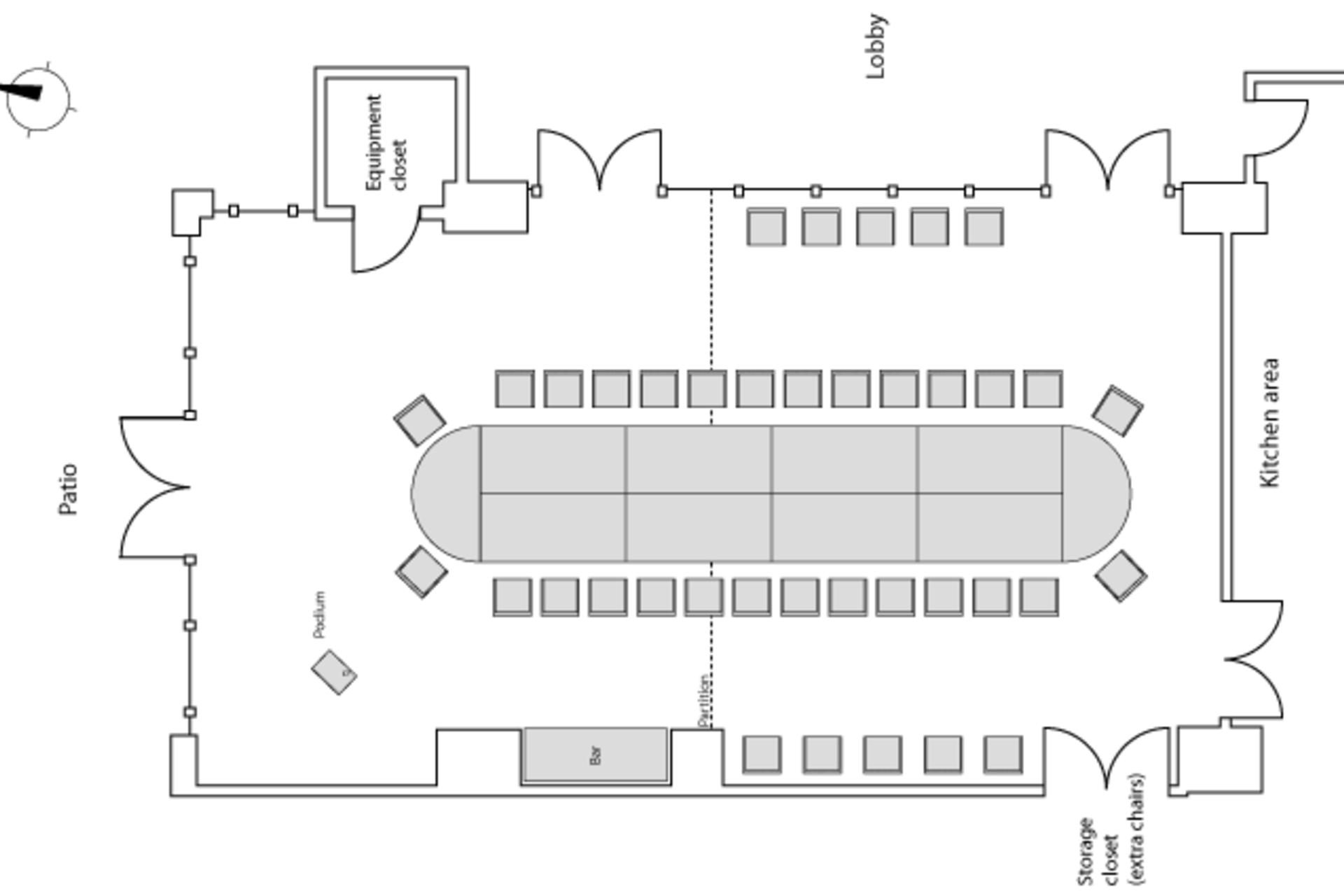 Hartley conference room floorplan